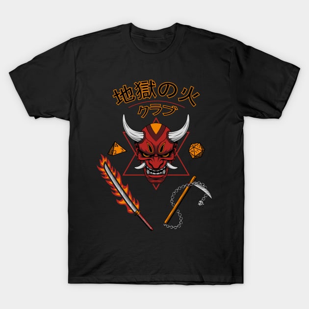 Asian Hellfire T-Shirt by VoidArtWear